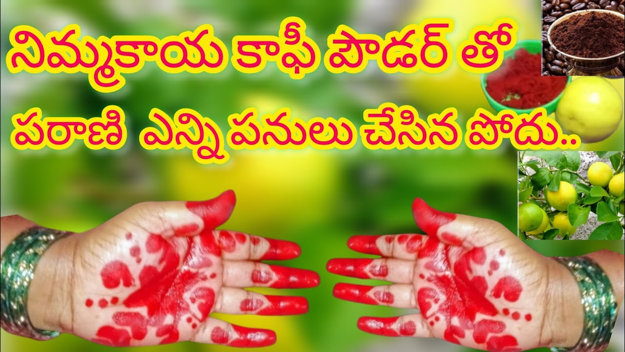 నిమ్మకాయ తో పరాణి ||instent easy mahandi ||gorintaku ||instent mehandi making video ||easy mehandi