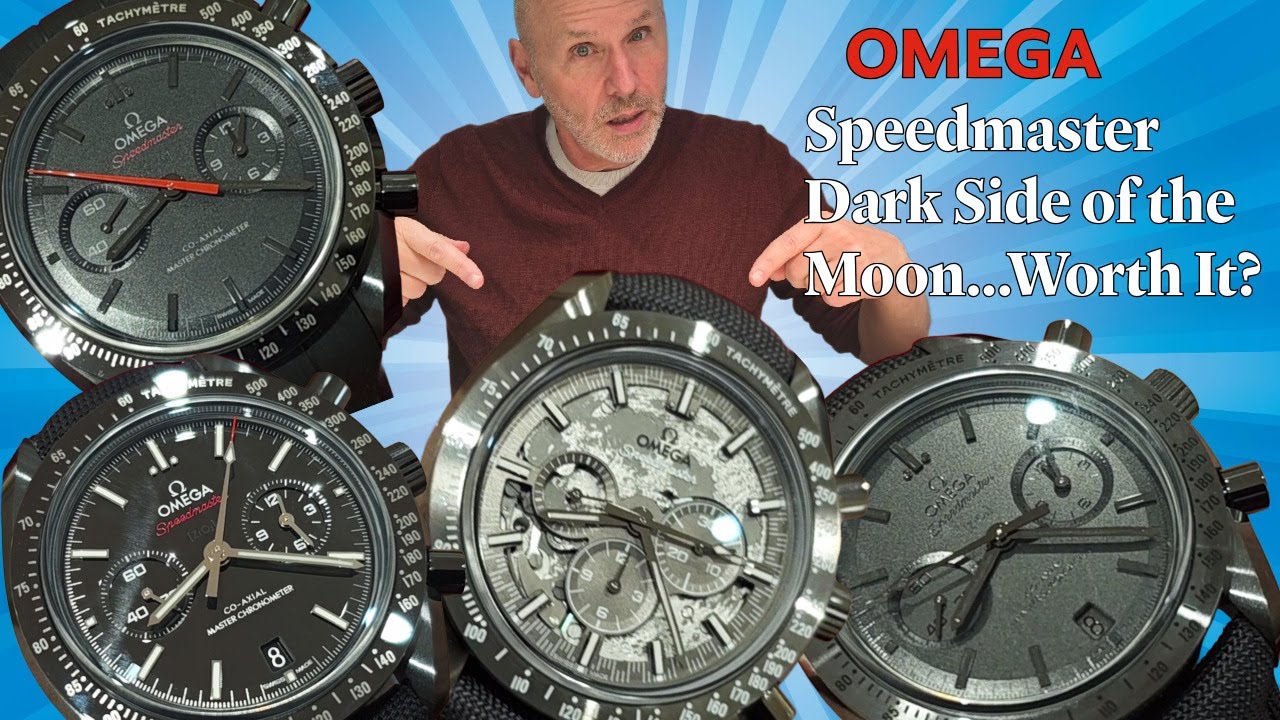 Вживую ALL FOUR Omega Speedmaster Dark Side of the Moon. Попадание? Непопадание? Лучшее в 2025 году?