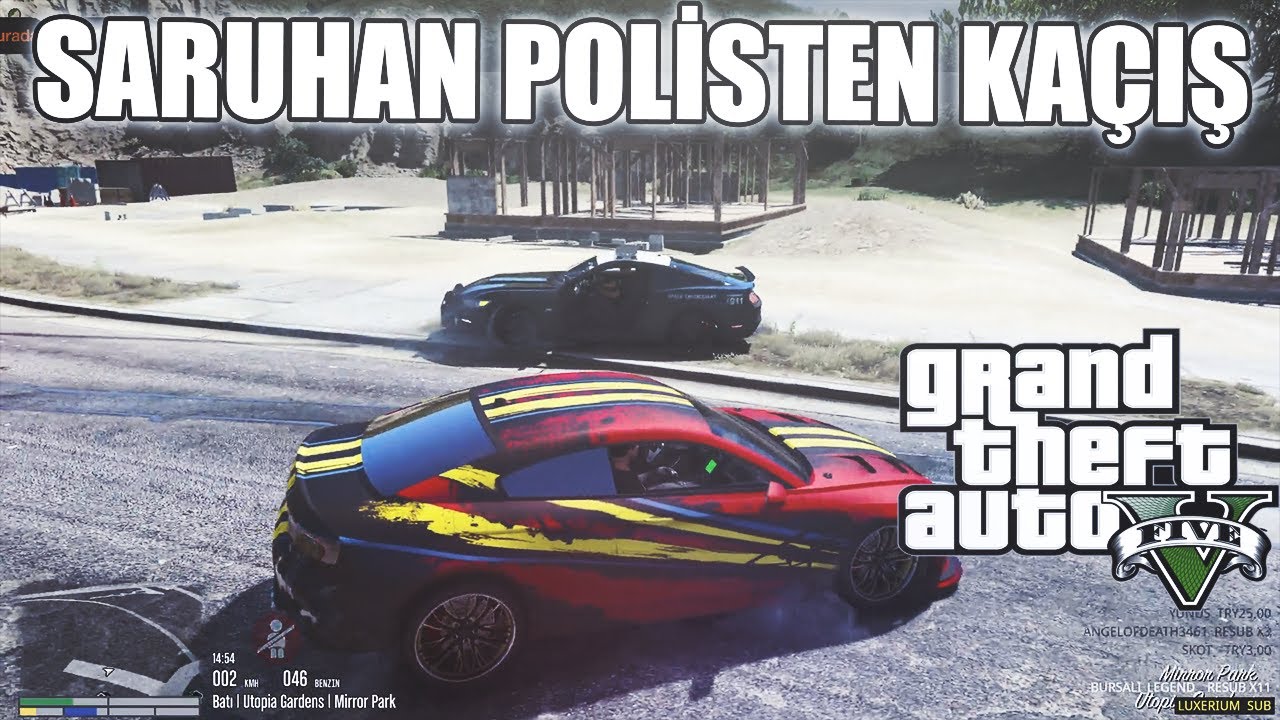 SARUHAN POLİSTEN KAÇIŞ | EİGHTBORN RP GTA V EFSANE KAÇIŞ