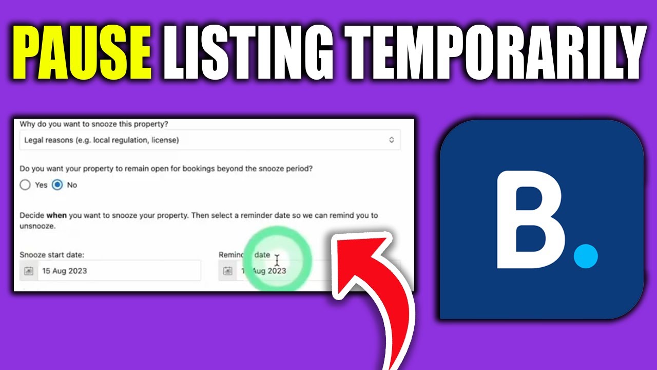 How To Pause Listing Temporarily On Booking.com - New Method