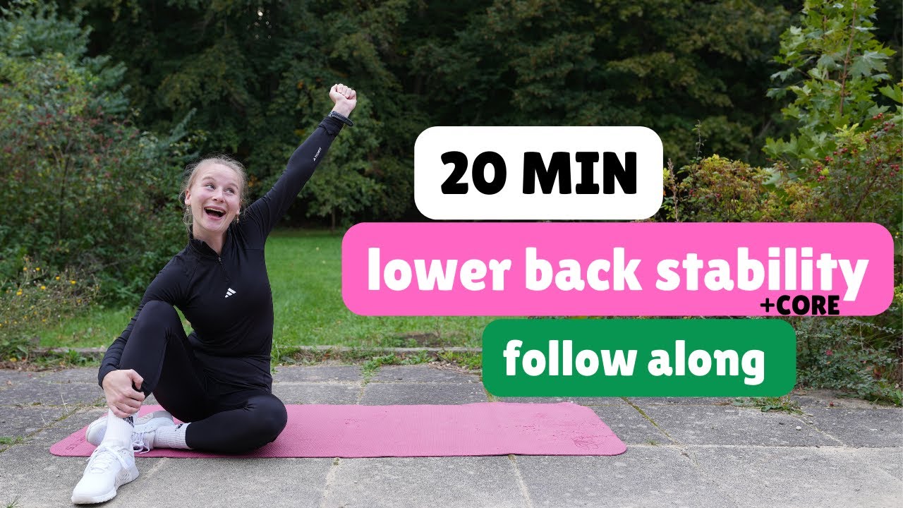 20 MINUTE lower BACK stability + Core Strength - for runners & back pain relief! Follow along 🦾