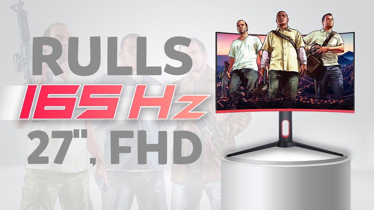 Qarshi oling yangi o'yin qiroli 165FPS RULLS 27 CURVED MONITOR video tahlil o'zbek tilida