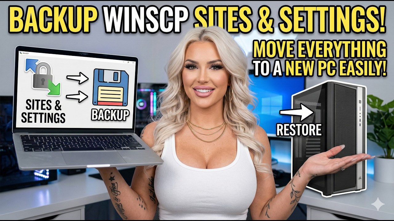Резервное копирование сайтов и настроек WinSCP | Легко перенесите все данные на новый ПК #backupa...