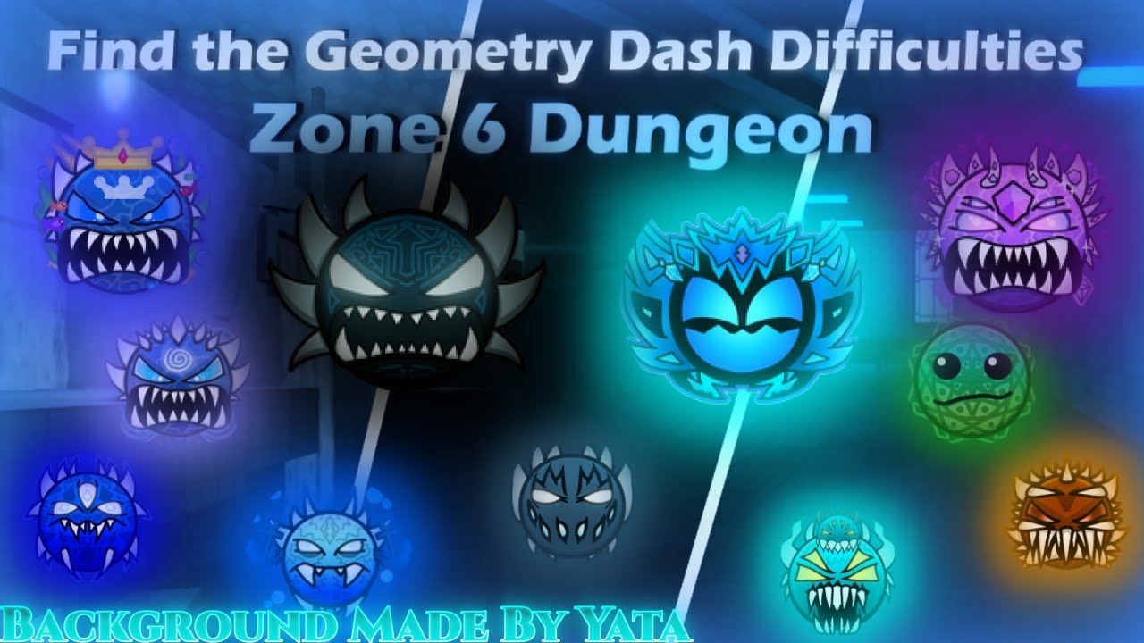 Roblox Find the Geometry Dash Difficulties: Zone 6 Dungeon