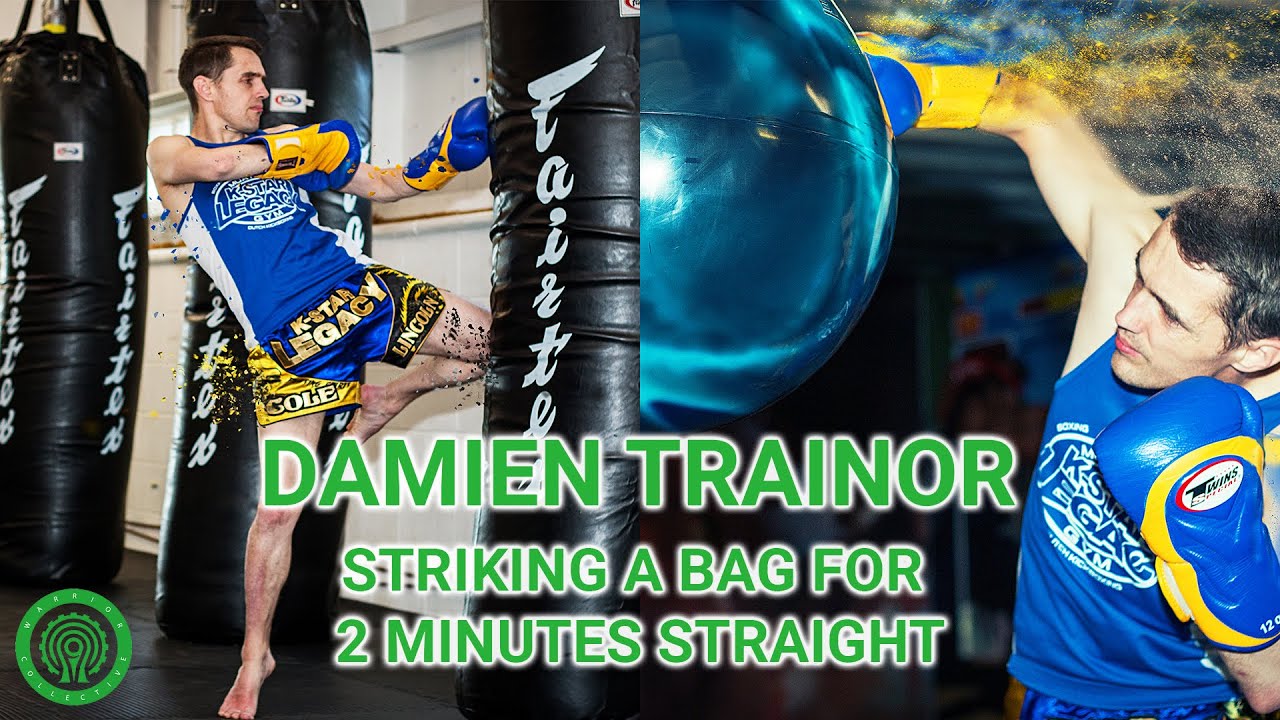 Damien Trainor Striking a Bag for 2 Minutes Straight!