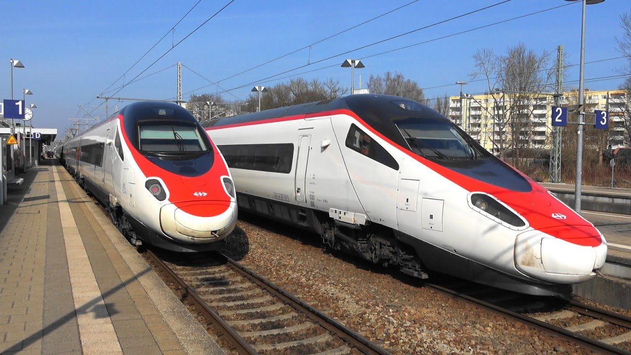 Bahnhof Memmingen Allgäu:🇦🇹🇨🇭🇩🇪ECE Zürich🔁München , GoAhead BY GABY, PESA-Link, BR612, BR622