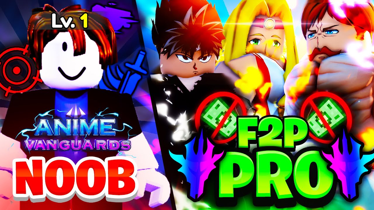 Going NOOB To PRO on Anime Vanguards and Getting *OVERPOWERED* While Fully F2P! Ep #1
