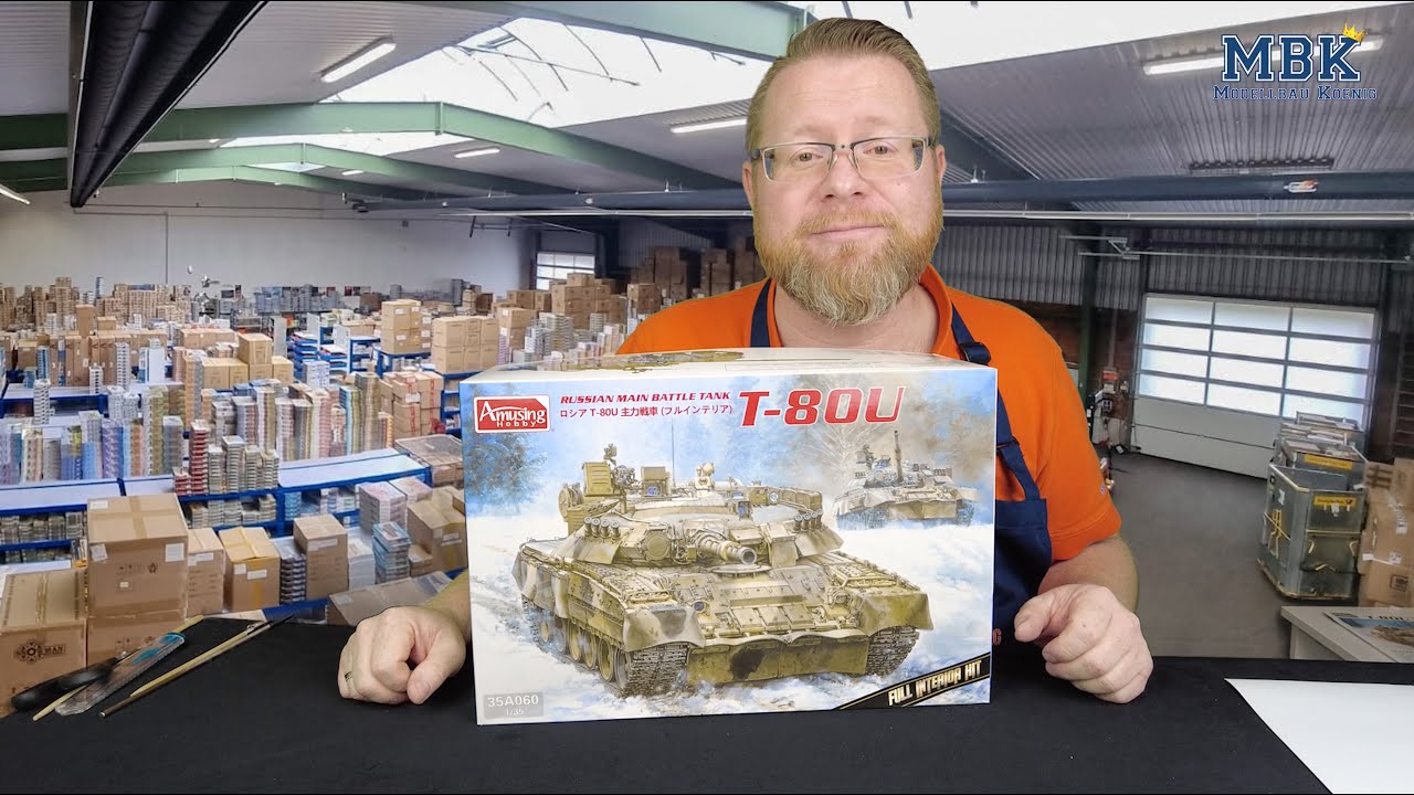 MBK packt aus #1112 - 1:35 Russian Main Battle Tank T-80U FULL INTERIOR (Amusing Hobby 35A060)
