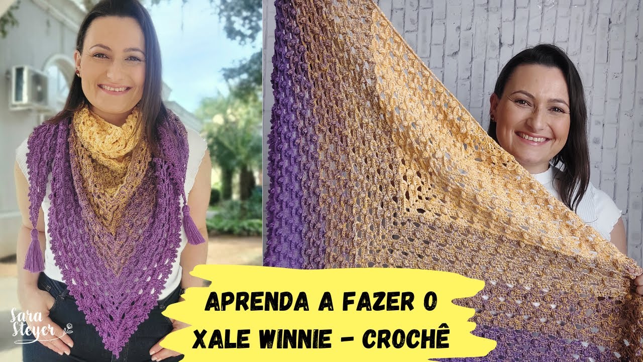 XALE DE CROCHÊ - XALE WINNIE - SARA STEYER