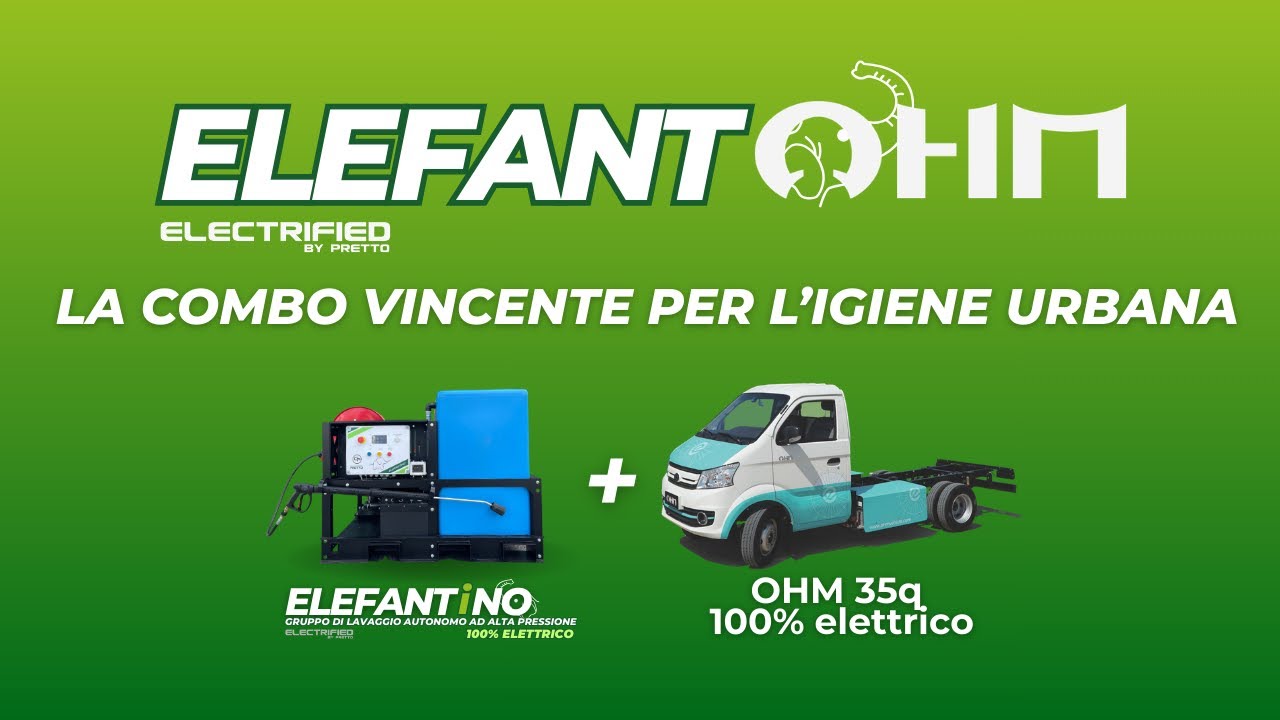 ELEFANTOHM: LA COMBO ELETTRICA VINCENTE PER L’IGIENE URBANA