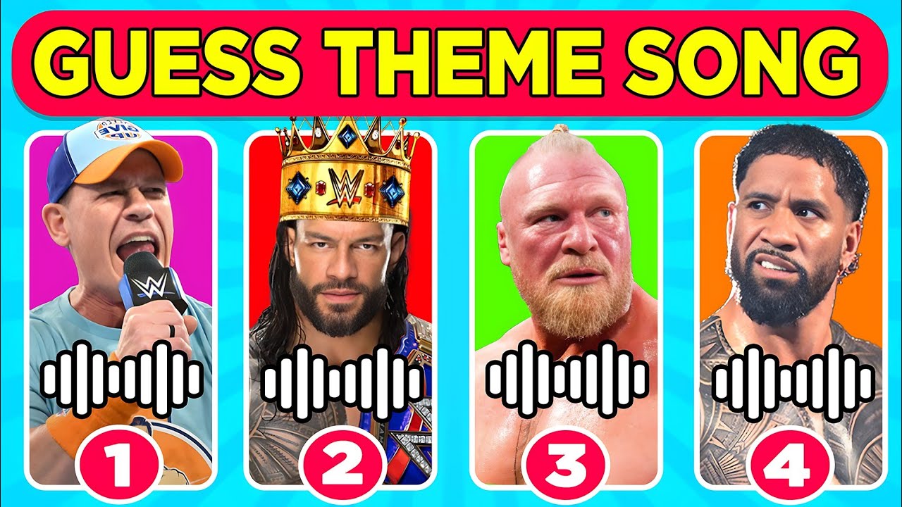 Сможете ли вы угадать известных рестлеров WWE по их песням? 🎵✅🔊