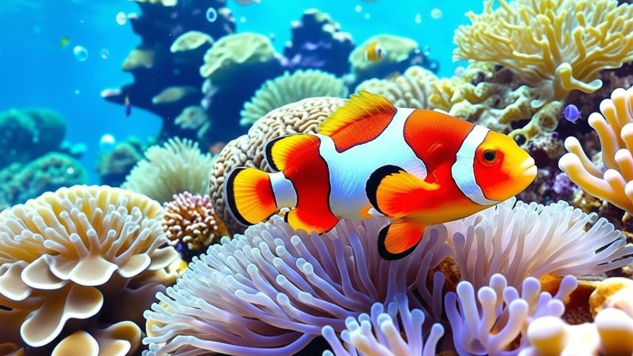 Stunning 4K Aquarium Video | Tropical Fish Tank, Coral Reef Colors & Relaxing Sleep Sounds