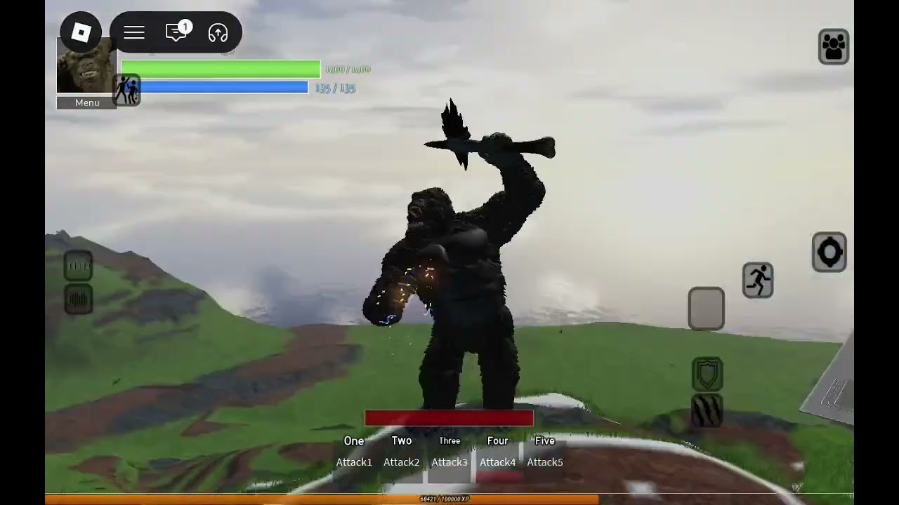 Kong Versus 3 dragons age of Titans  Roblox game