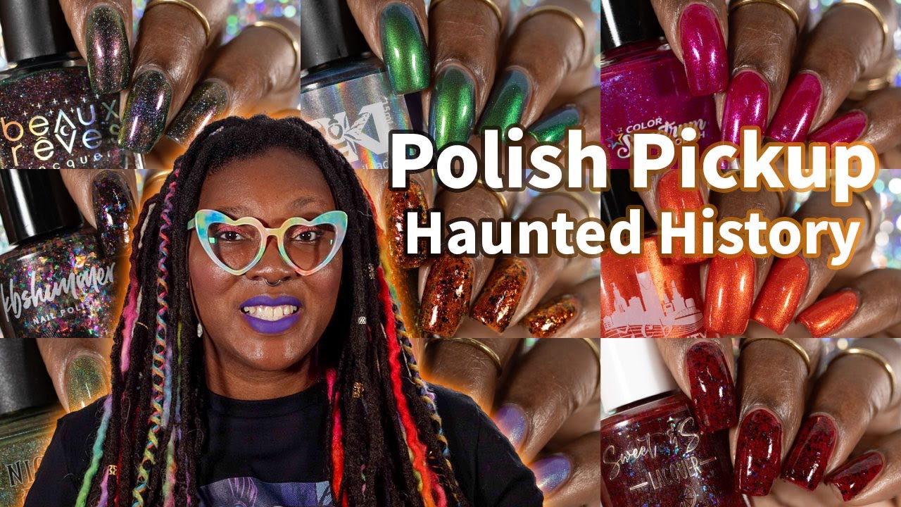 Polish Pickup September 2023 Haunted Mansion 👻🎃 Indie Nail Polish Swatch and Review