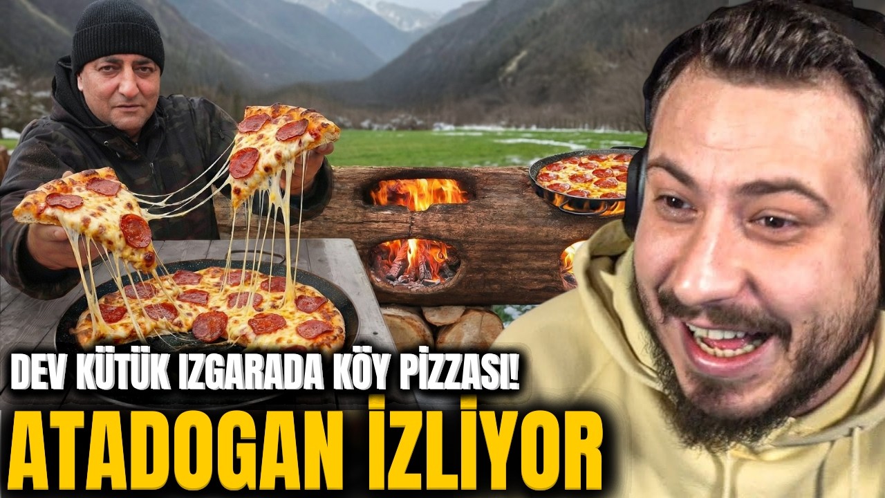 Ataberk İzliyor | One Big Log Grill’de 3 Lezzetli Köy Pizzası! @WILDERNESSCOOKING