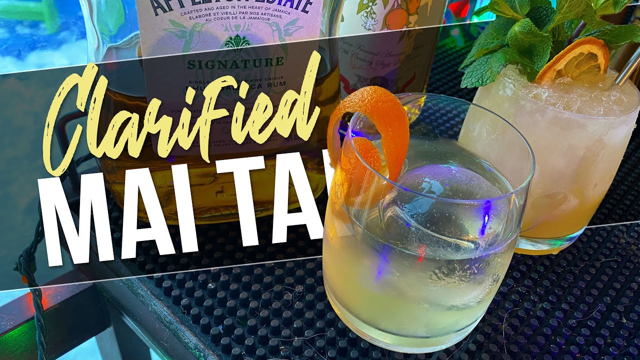 How to Make a Clarified Mai Tai Cocktail | Milk Washed Cocktails | Rob's Home Bar