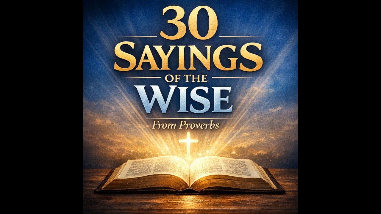 🙏-30 Sayings of the Wise: Timeless Wisdom from the Book of Proverbs