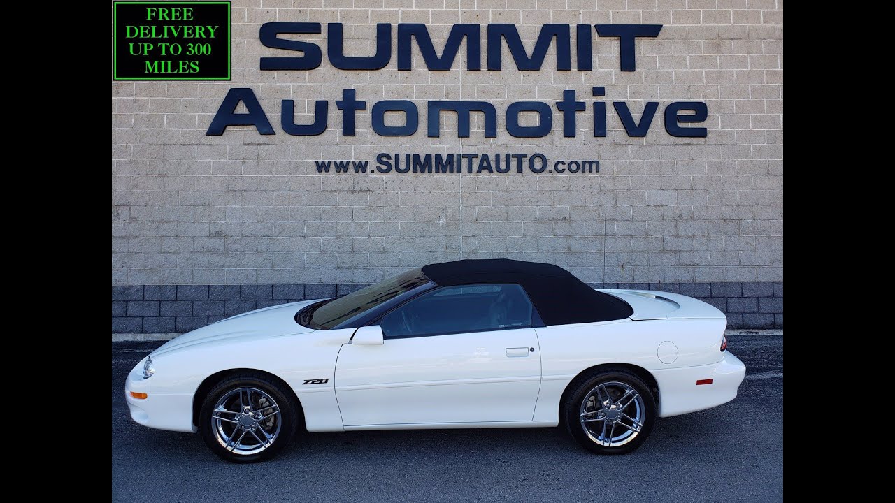2000 CHEVROLET CAMARO Z28 CONVERTIBLE WHITE CLEARCOAT WALK AROUND REVIEW 10816 SOLD!