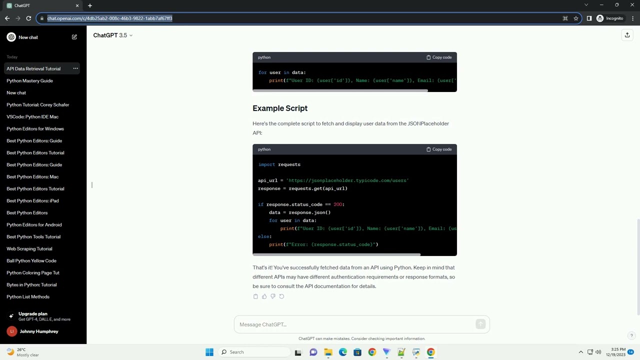 how to get data from api in python