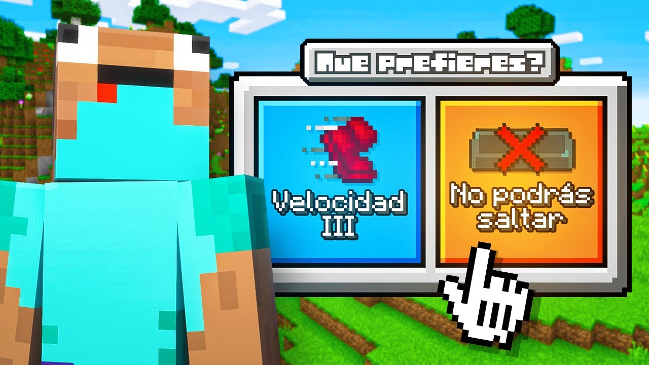 Me PASO MINECRAFT pero con ¿QUÉ PREFIERES? 💀