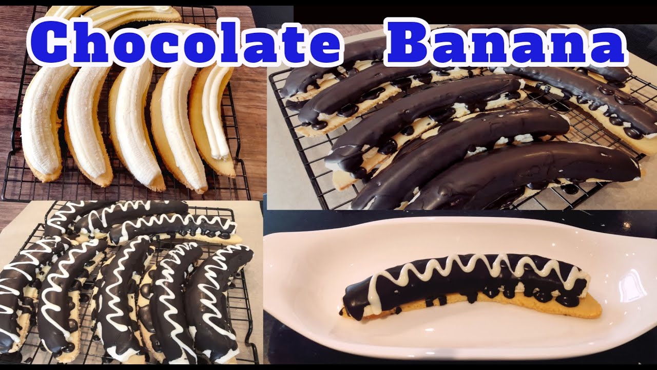 Schokobananen | Chocolate Banana | Chocolate Bananas Slice | Banana Slice Cake | Sweet and ways