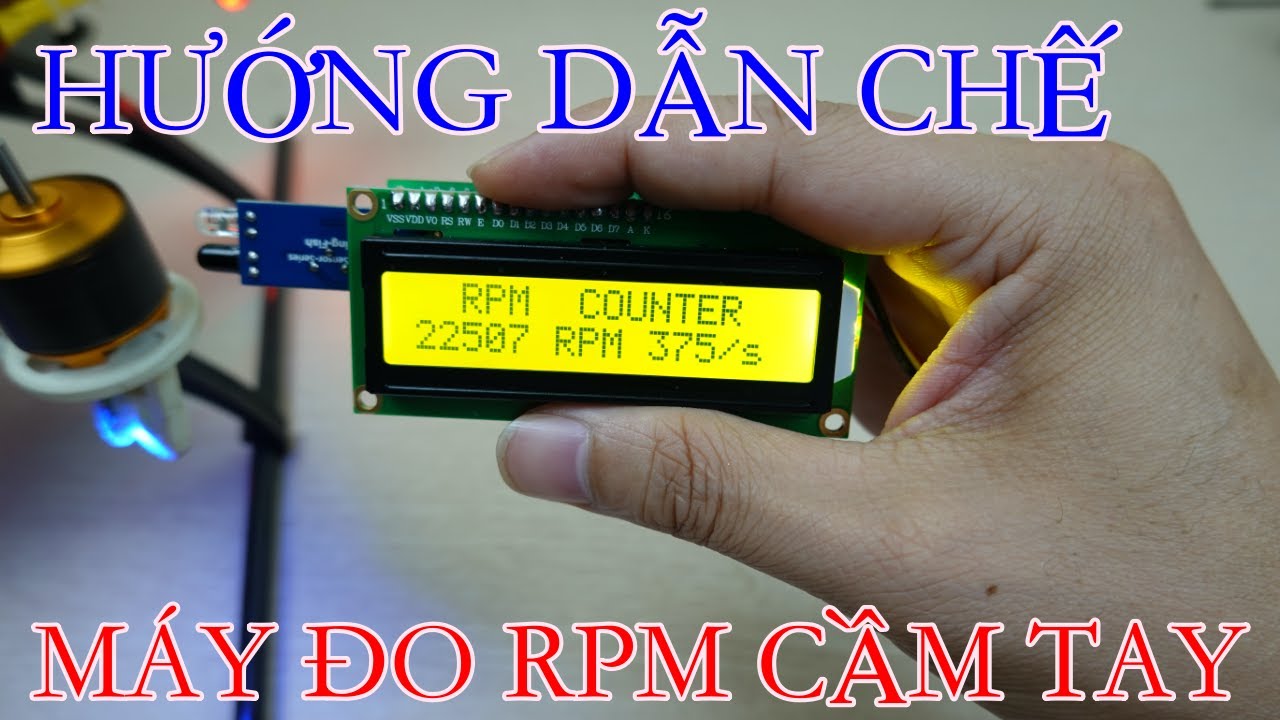 Chế máy đo tốc độ vòng quay động cơ RPM
