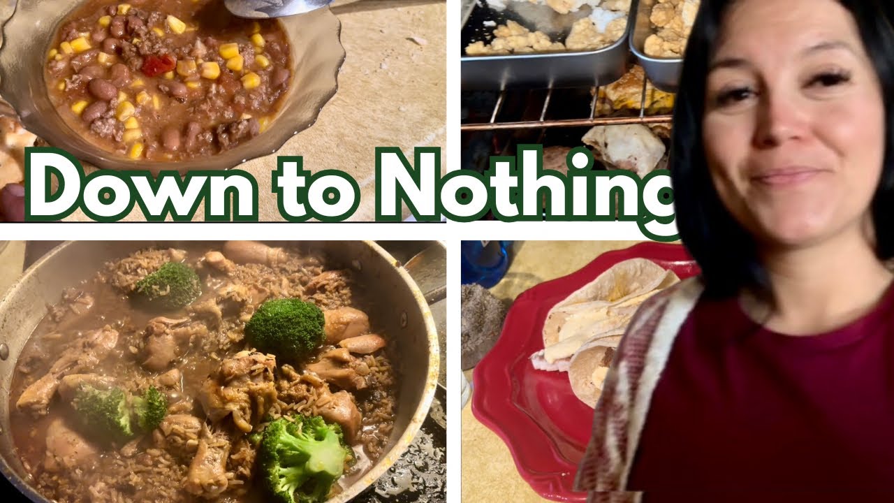 Eating From the Freezer Week 4 (Almost Out of Food)