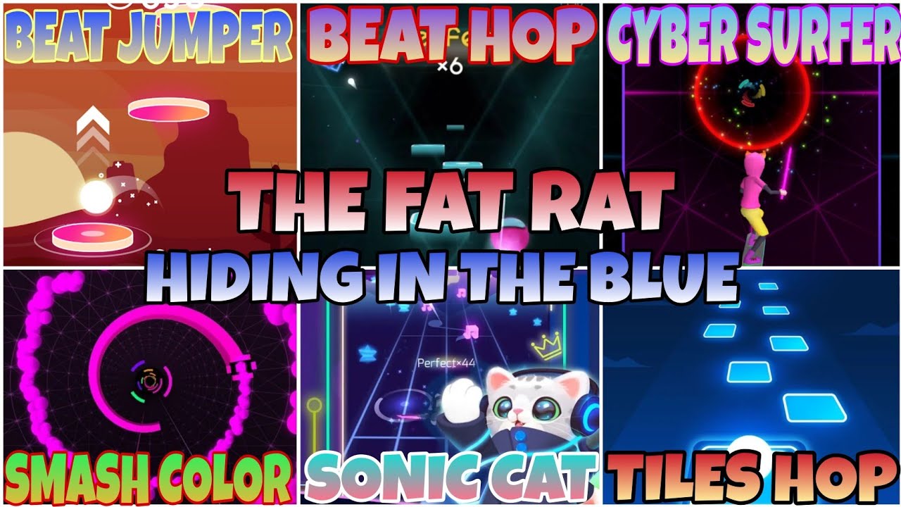 TheFatRat & RIELL - Hiding In The Blue || EDMRush [Tiles Hop, Sonic Cat, Smash Color, ..]