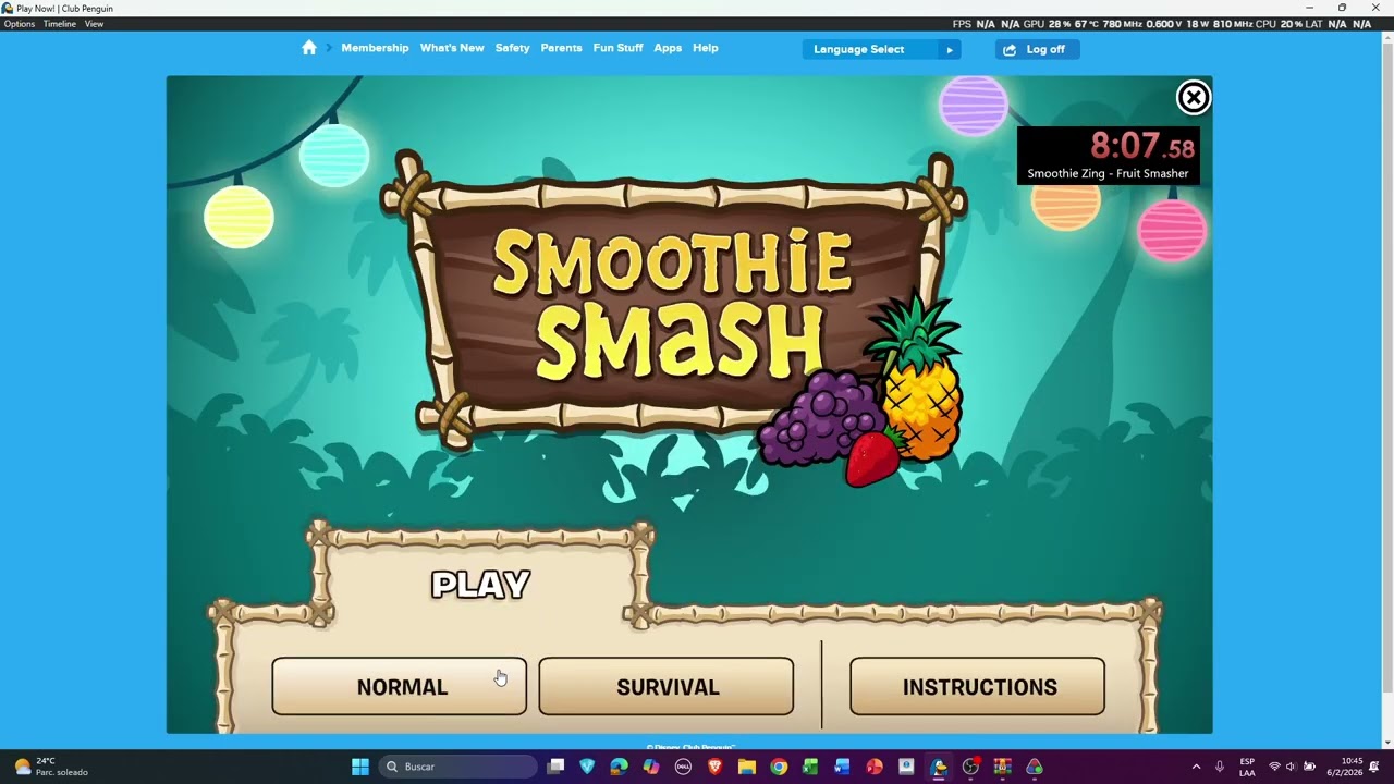 Club Penguin — All Smoothie Smash Stamps — 12:43.31