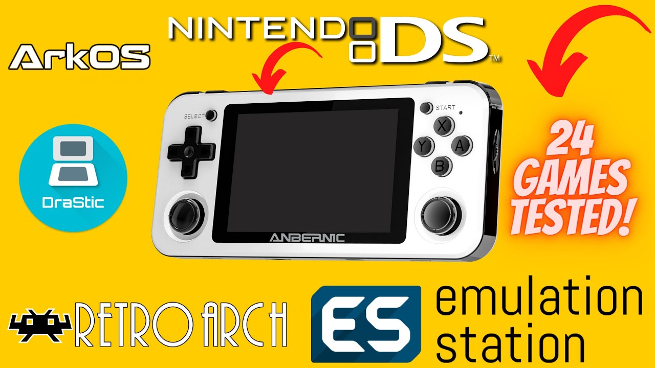 ArkOS RG351P Nintendo DS Emulation Test with DraStic (24 Games)
