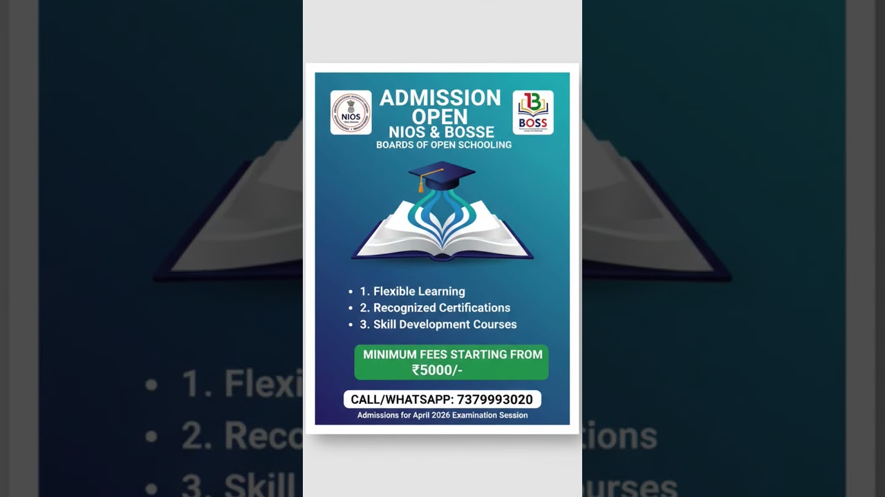 #nios #bosse #openschool #openschooling #jee #neet #education