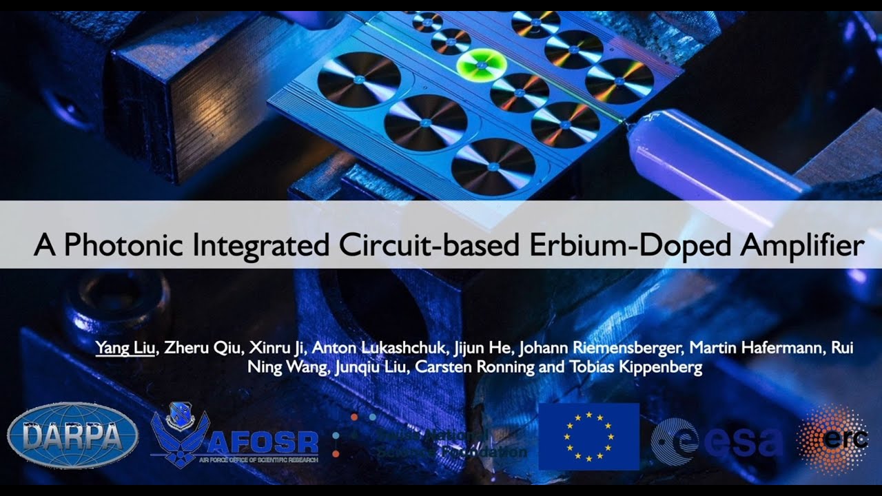 2022 ECOC Basel - Hybrid Integrated Photonics: from chipscale frequency combs to Er-doped amplifiers