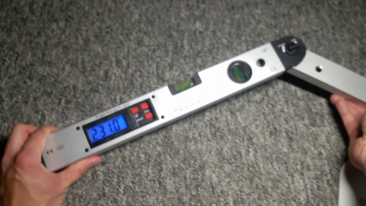 Wisamic Digitaler Winkelmesser mit Wasserwaage LCD Screen 400mm/16 inches 0&deg;-225&deg;