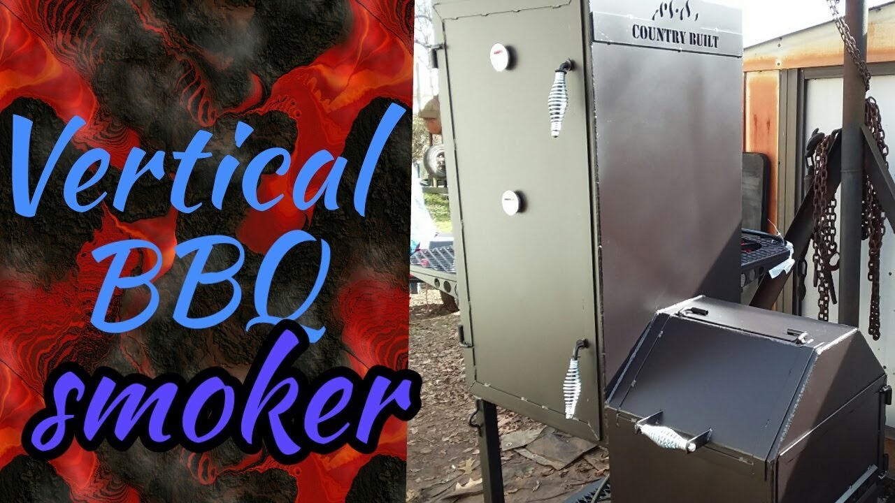 Offset vertical bbq smoker build