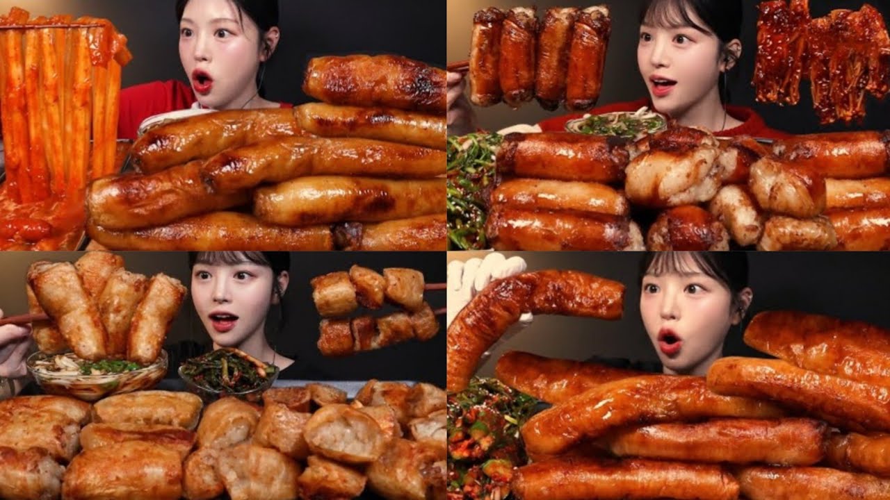 Giant Grilled Intestines Eating Sounds | Eat with Boki ASMR Mukbang Compilation | ASMR Eating Show