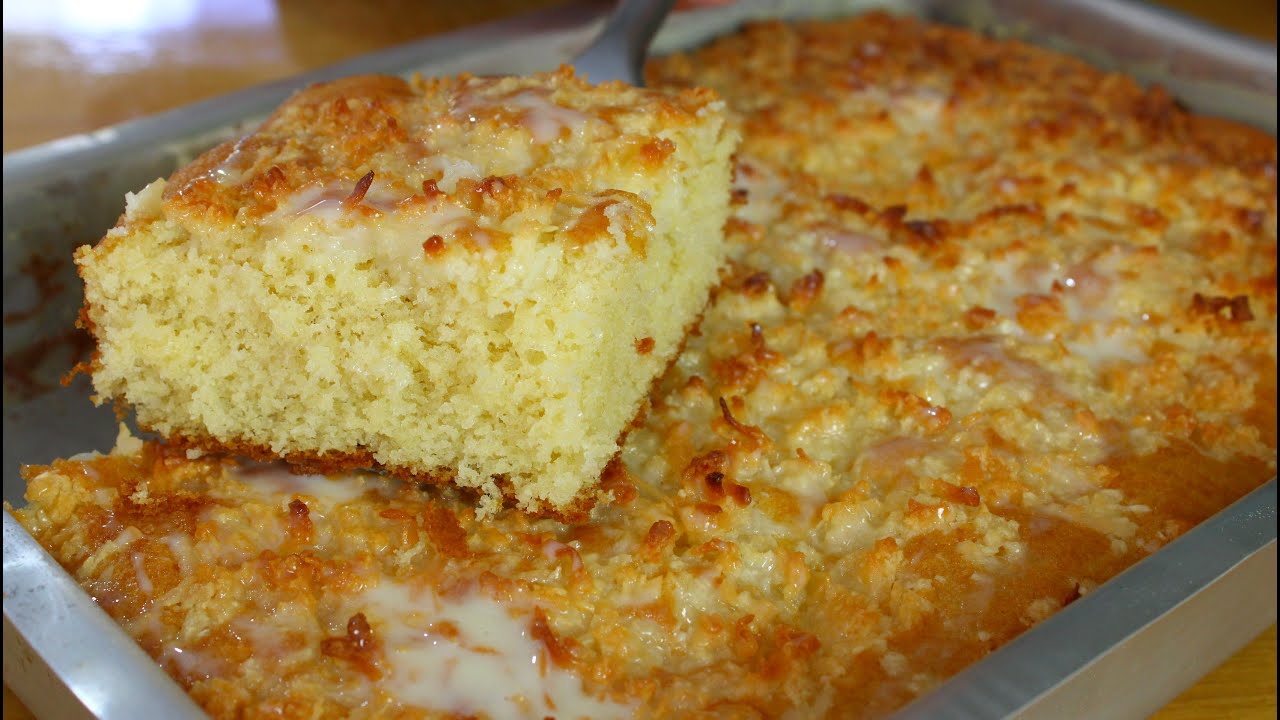 BOLO CUCA DE COCO - ESSA FAROFINHA DE COCO VAI DEIXAR O SEU BOLO SUPER ESPECIAL