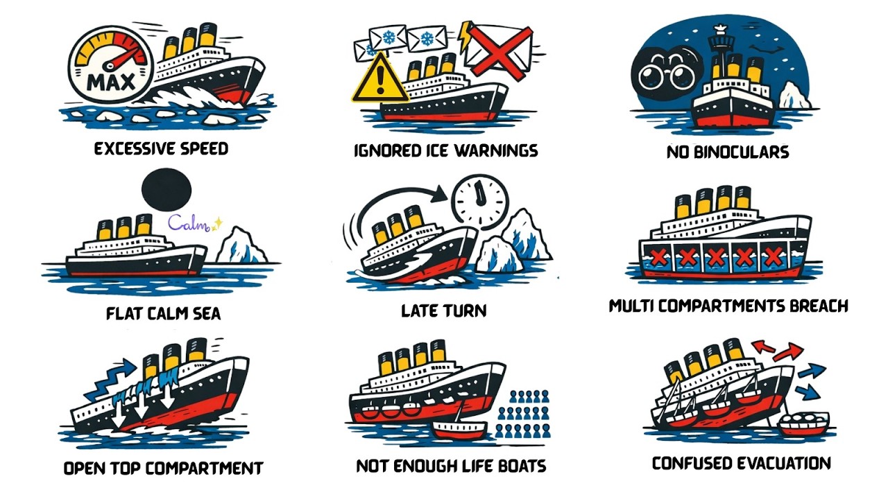 Every REASON of the Titanic Sinking Explained in 10 Minutes