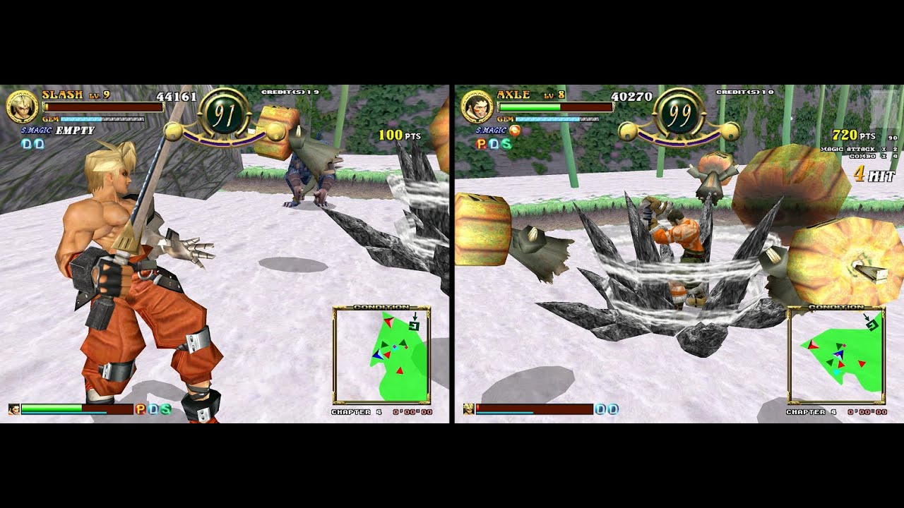 SlashOut arcade 2 player 60fps