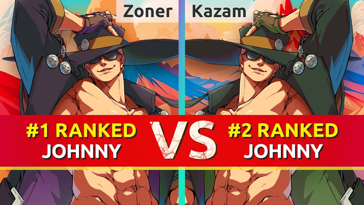 GGST ▰ Zoner | Kshuewhatdamoo (#1 Ranked Johnny) vs Kazam (#2 Ranked Johnny). High Level Gameplay