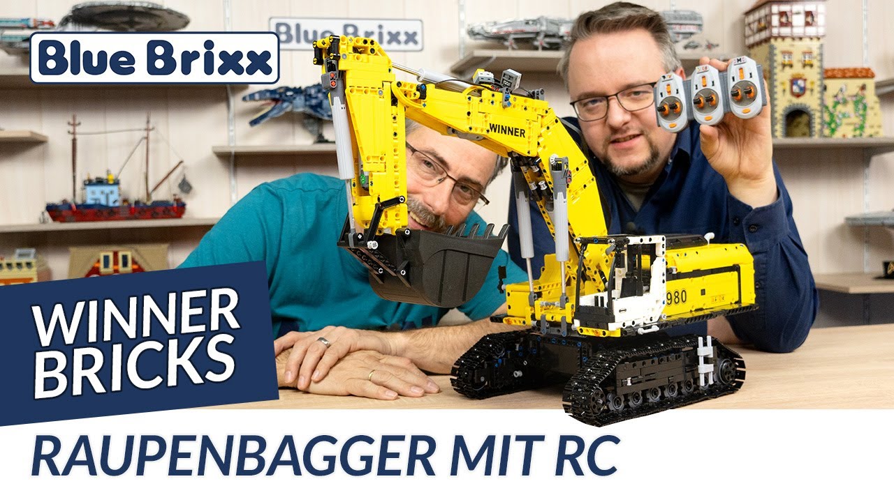 Raupenbagger von Winner Bricks @ BlueBrixx - voll ferngesteuert!