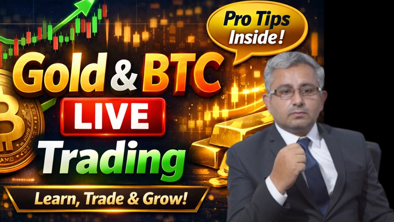 Live Gold & Bitcoin Market Analysis | Practical & Educational Trading Session 1609