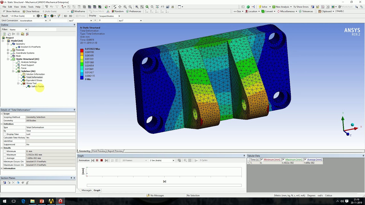 Ansys tutorial bracket