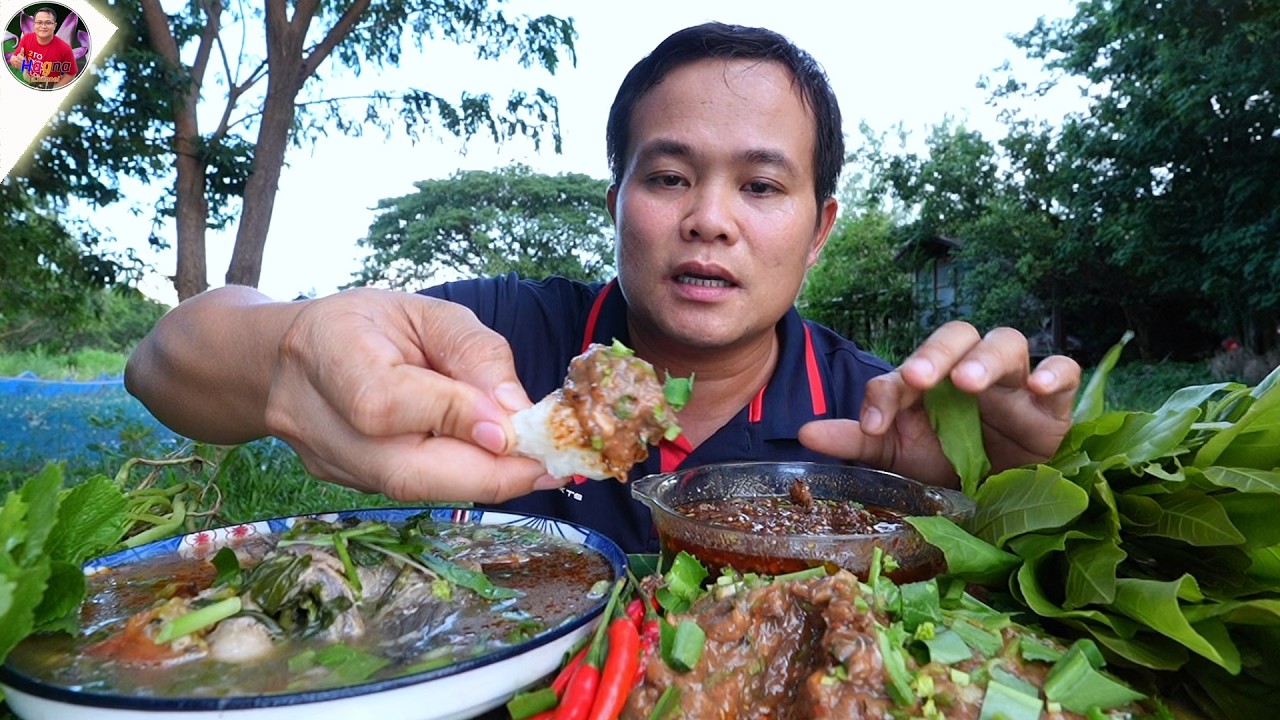 ลาบเหนียวปลาก่ำ ซดน้ำต้มฮ้อนๆ แจ่วขี้ปลาคุ้ยคำใหญ่ๆ แกล้มยอดกระโดนอ่อนพริกหน่วยลูกโดดแซ่บๆ สุดยอดคัก