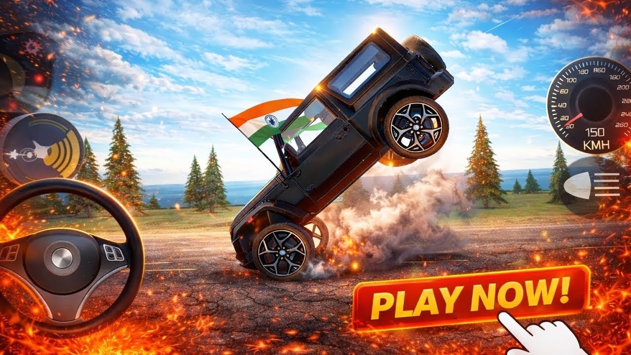 Dollar Song 🔥 Thar Desert Stunt | Indian Car Simulator 3D Gameplay | GODLUD GAMING