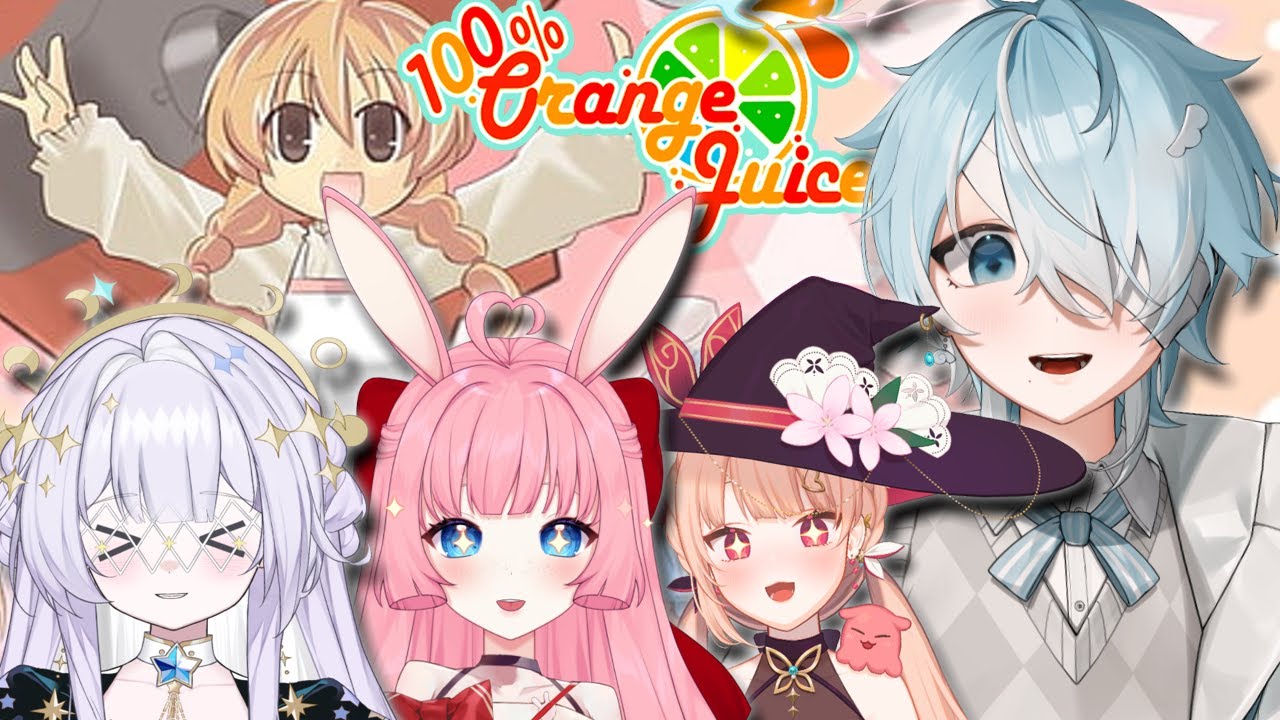 Birthday day 1 part 2~! [100% Orange Juice w/ @vtHoshiSorano @honzukiyumea and Aria Aurora]