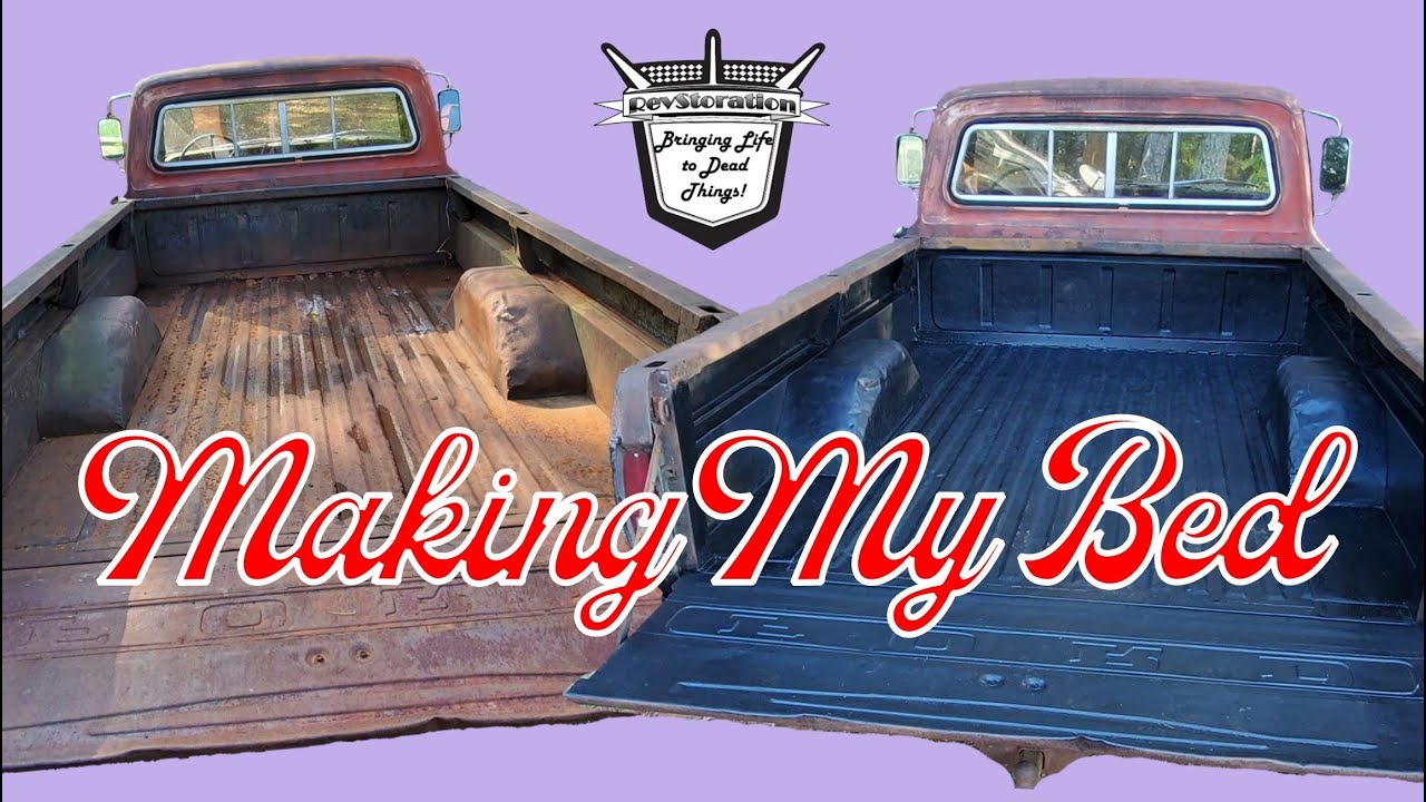 Making Ole Puddin's Truck Bed: 1968 Ford F100 Revival - Rust-Oleum Truck Bed Coating Spray?