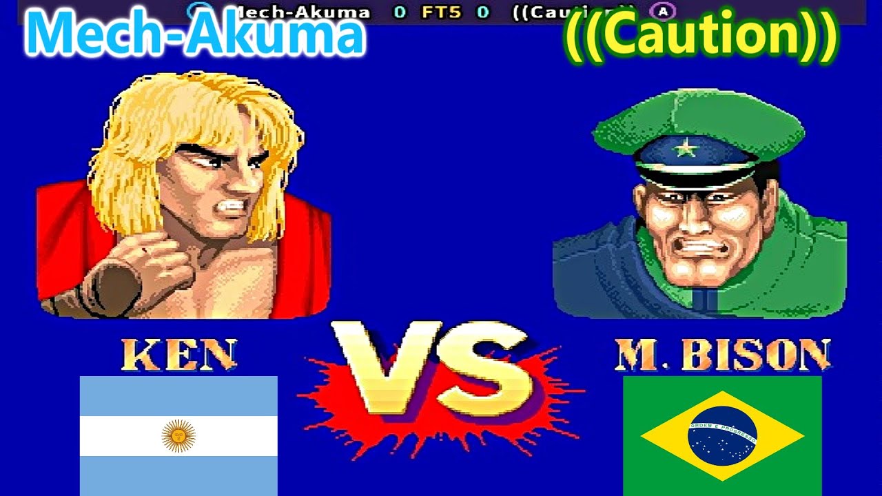 Street Fighter II': Champion Edition - Mech-Akuma vs ((Caution)) FT5