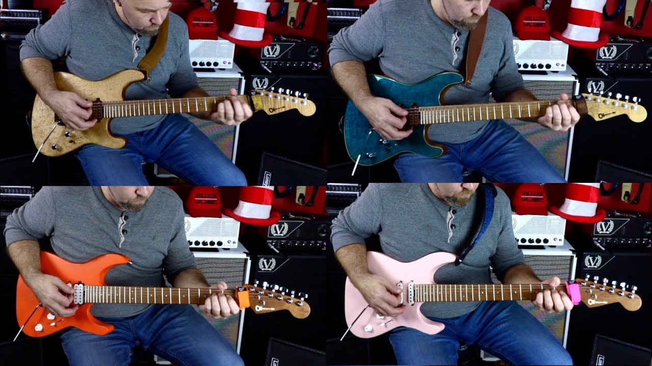 Charvel DK24 2PT Side by Side with Guthrie Govan Models