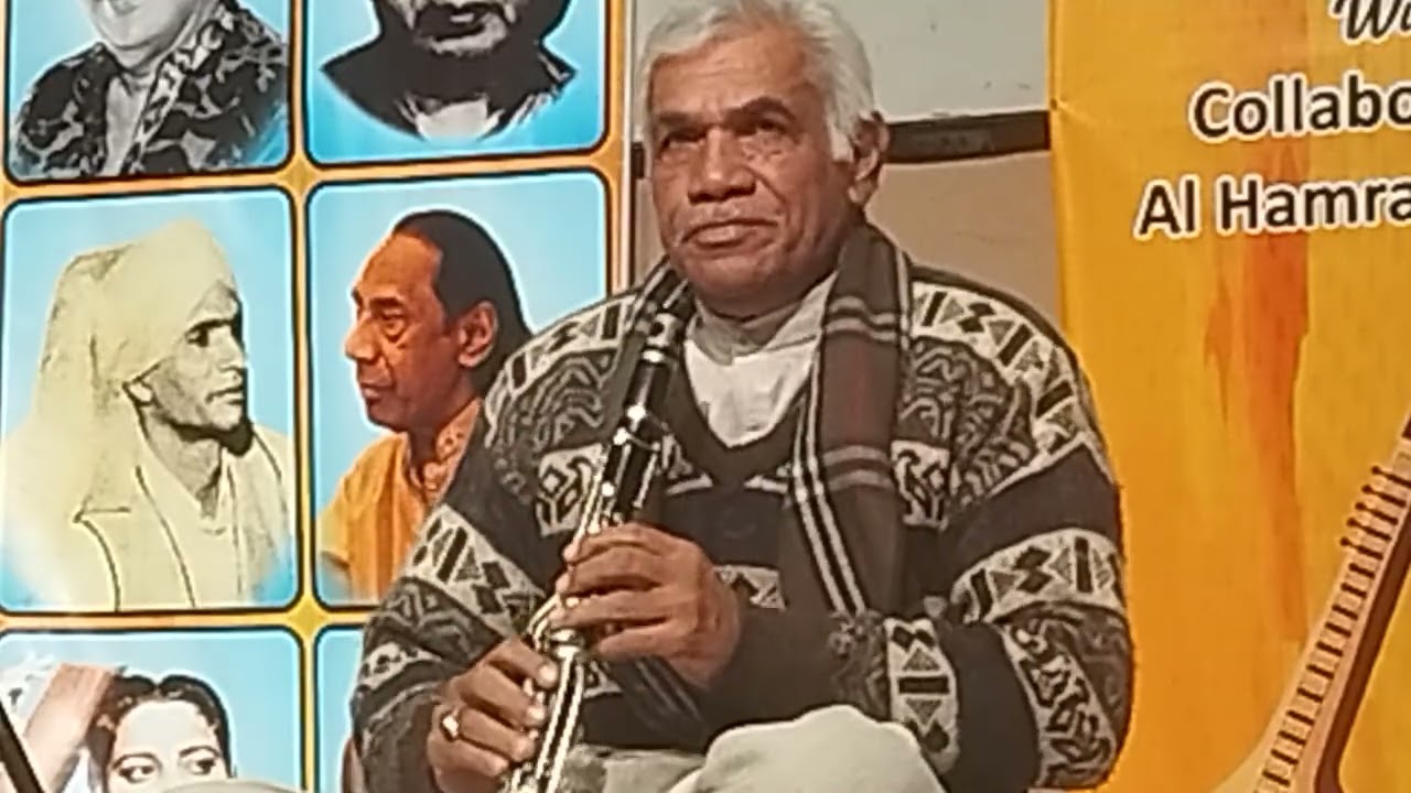 Ustad Jafar Hussain Randhawa clarinet player, 3rd Al Khayal Music Festival 