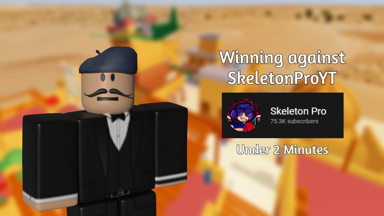 Winning against SkeletonProYT Under 2 Minutes | Roblox Arsenal